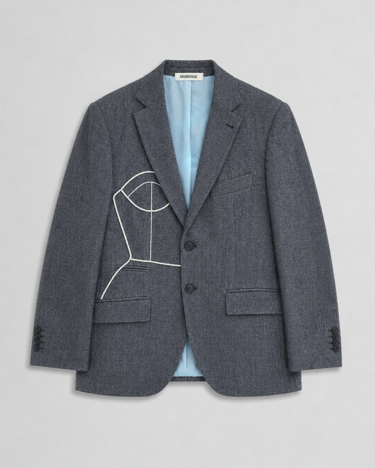 WOOL/SILK BLAZER (FITS S-M)