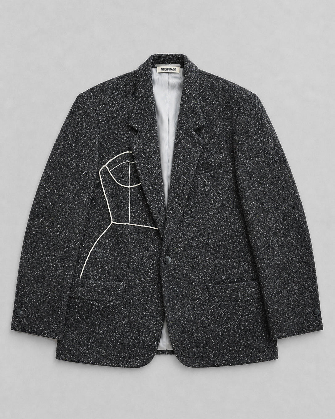 VINTAGE BABY ALPACA BLAZER (FITS S-XL)