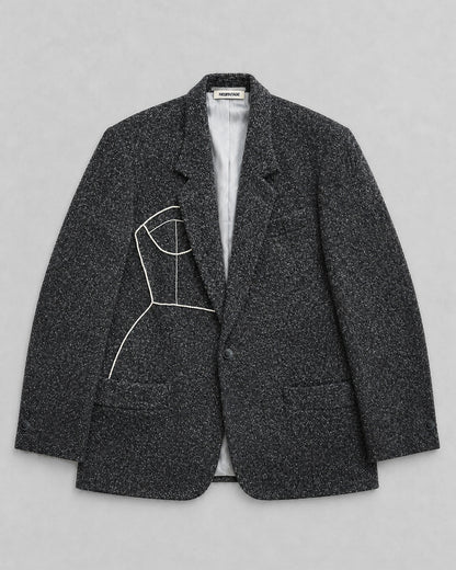 VINTAGE BABY ALPACA BLAZER (FITS S-XL)