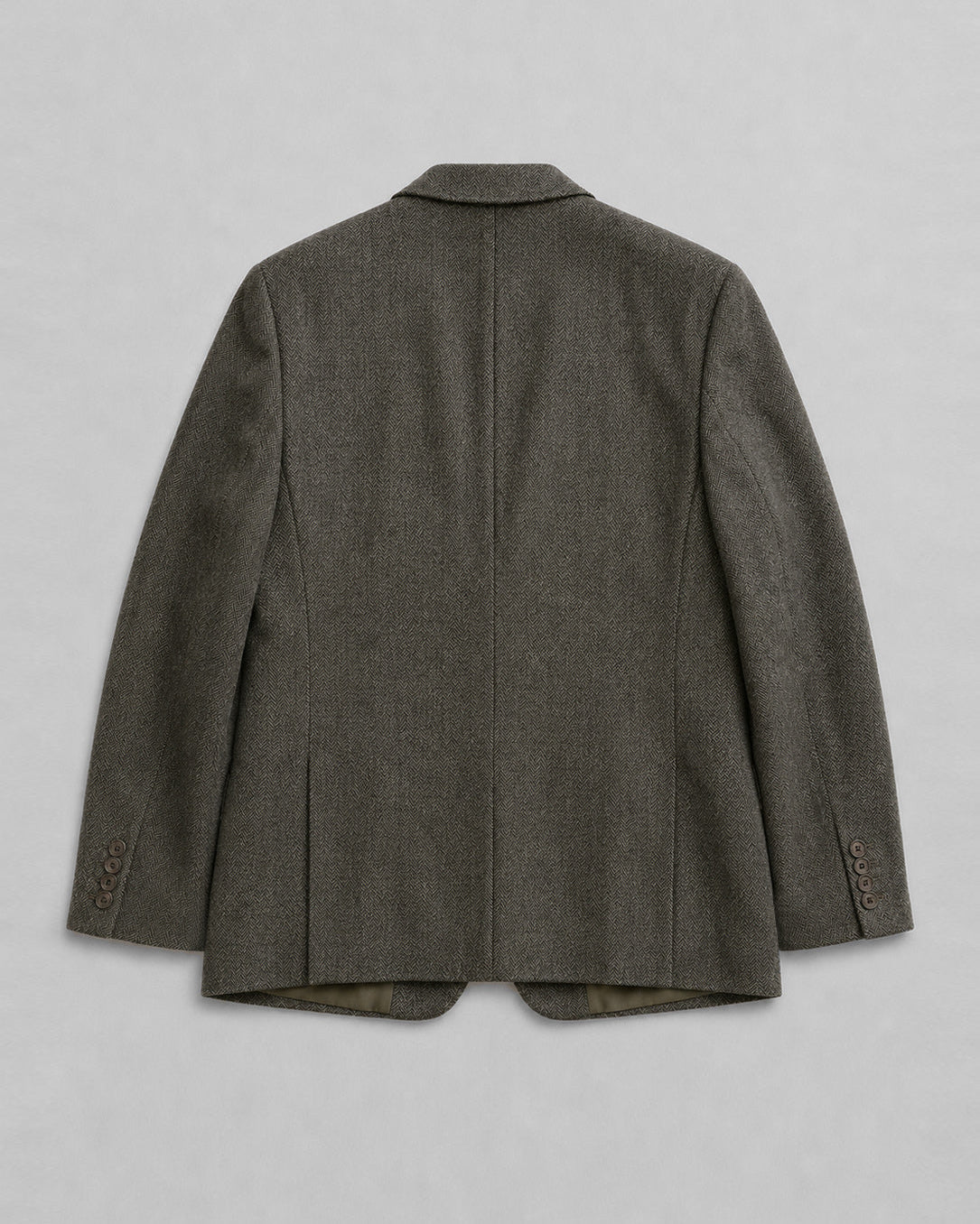 PURE WOOL HERRINGBONE BLAZER (FITS S-M)