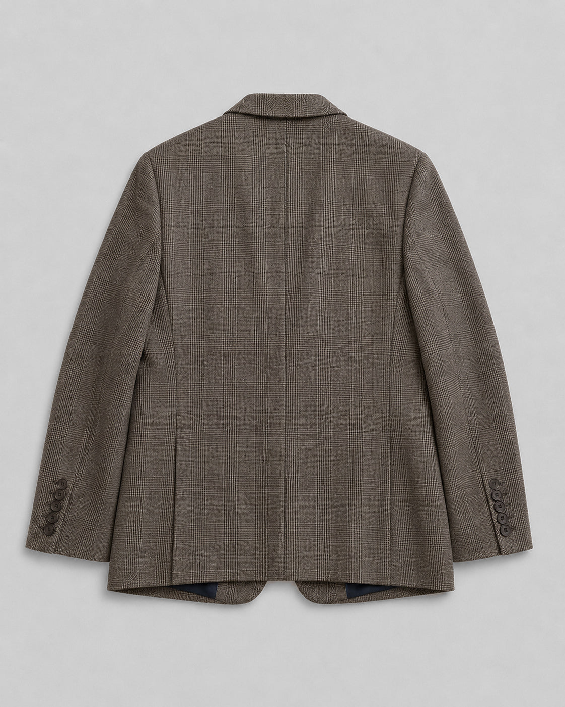 PURE WOOL GLEN CHECK BLAZER (FITS S)