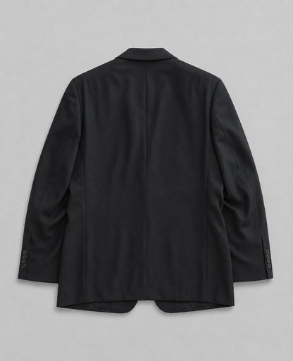 BLACK PURE WOOL BLAZER (FITS S-M)
