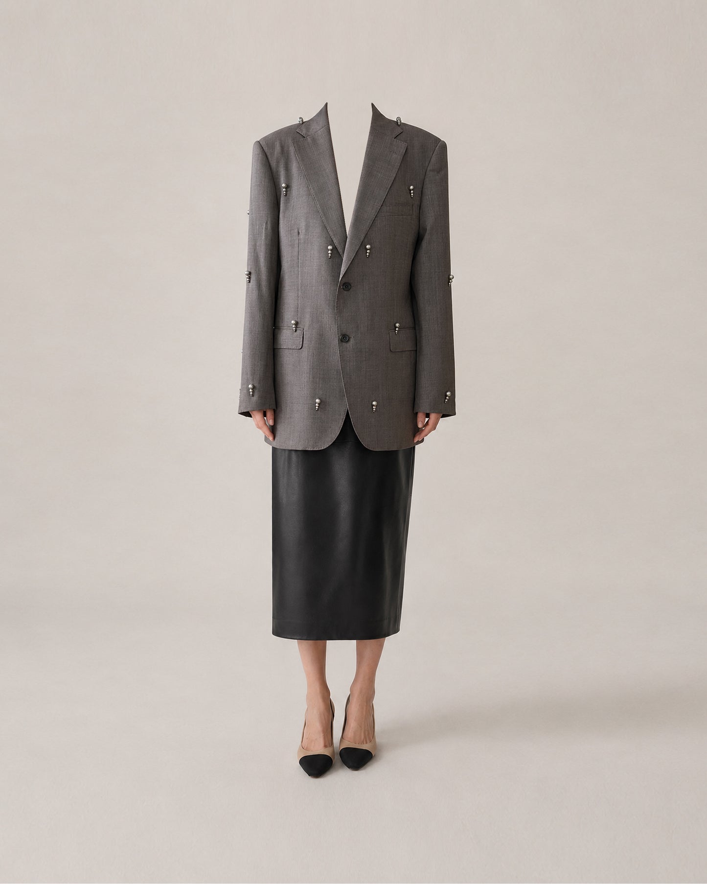 VINTAGE WOOL-SILK BLAZER (FITS S-XL)