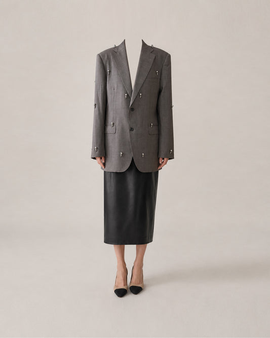 VINTAGE WOOL-SILK BLAZER (FITS S-XL)