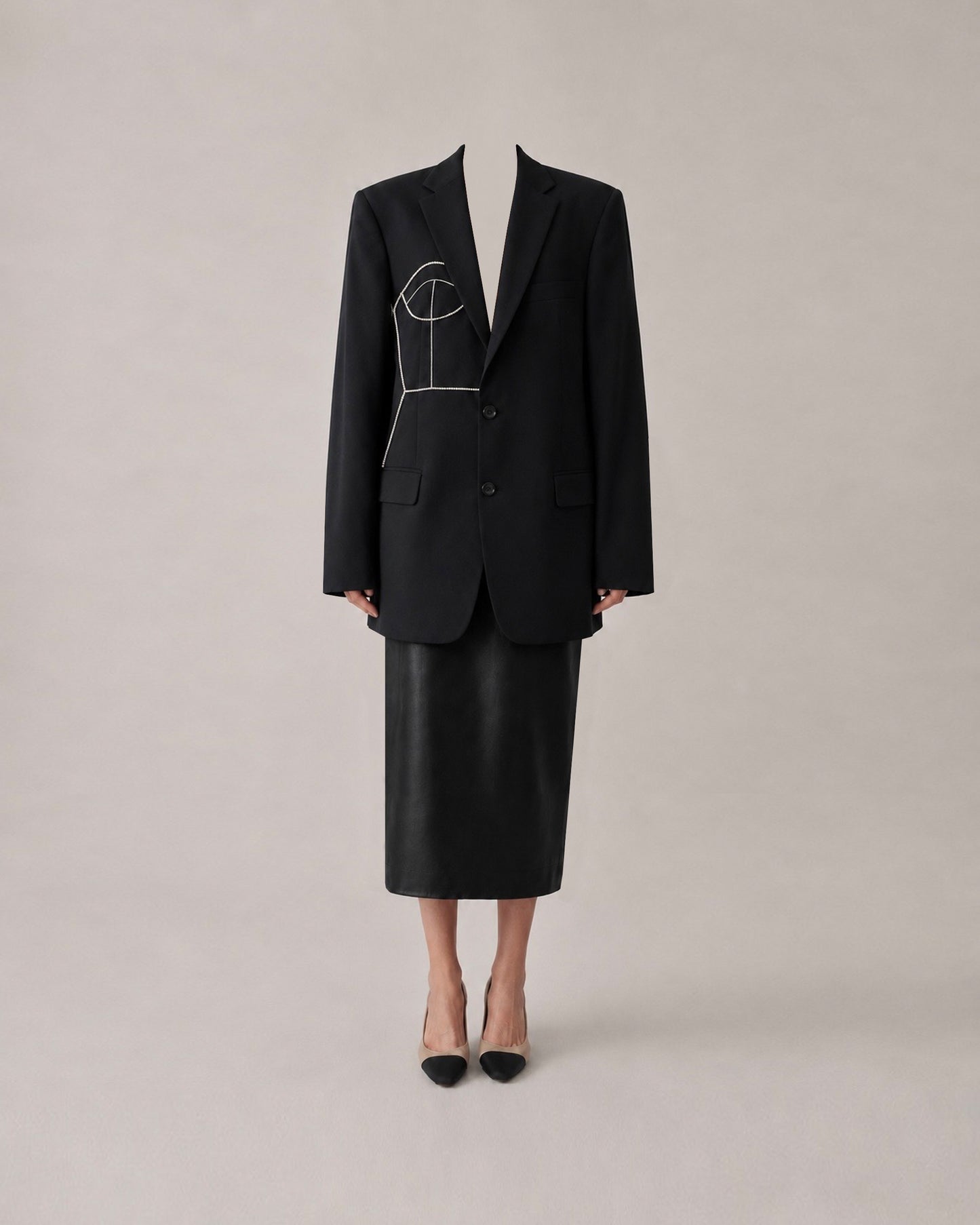 VINTAGE PURE MERINO WOOL BLAZER (FITS S-L)
