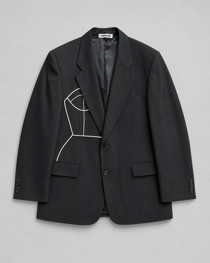 VINTAGE PURE MERINO WOOL BLAZER (FITS S-L)
