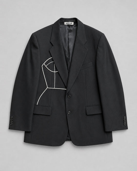VINTAGE PURE MERINO WOOL BLAZER (FITS S-L)