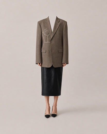 VINTAGE PURE WOOL BLAZER (FITS S-XL)