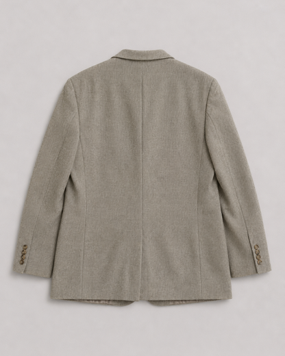PURE CASHMERE HERRINGBONE BLAZER (FITS M-XXL)