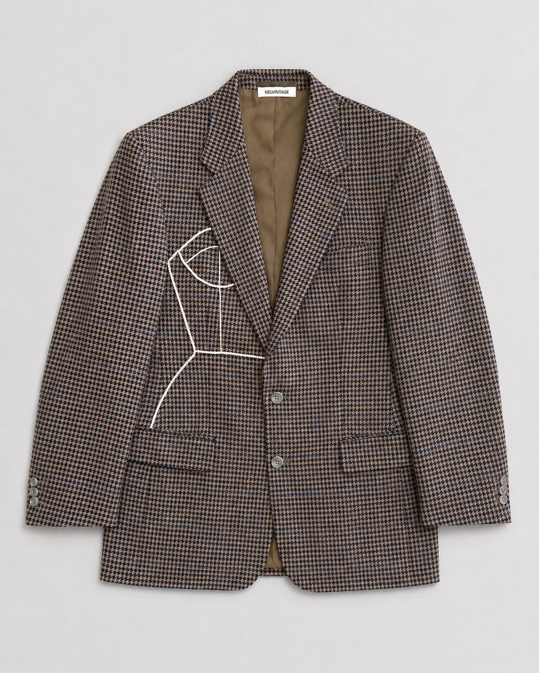HOUNDSTOOTH WOOL BLAZER (FITS S-L)