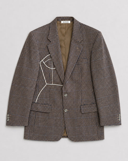 HOUNDSTOOTH WOOL BLAZER (FITS S-L)