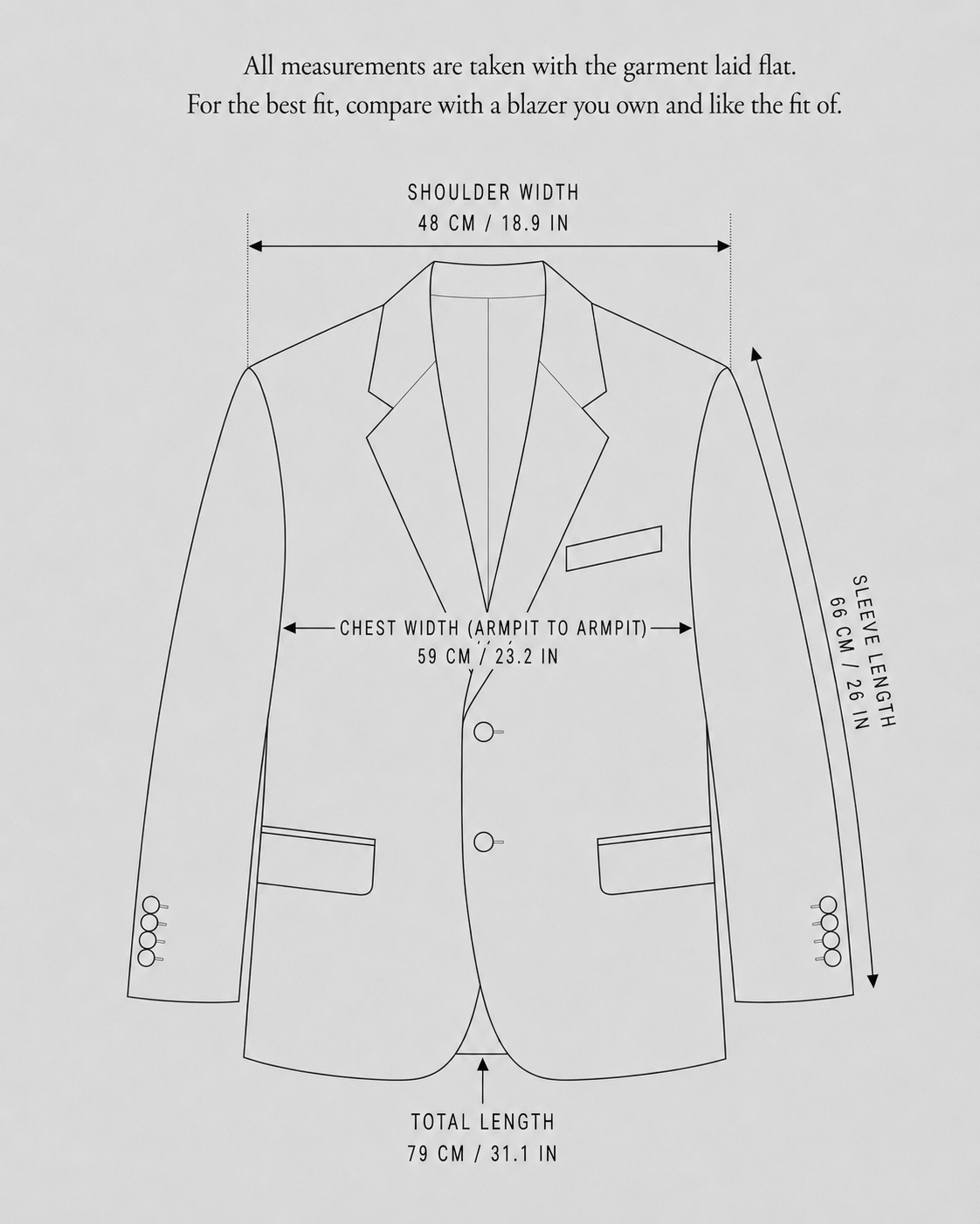 BLACK PURE WOOL BLAZER (FITS S-XL)