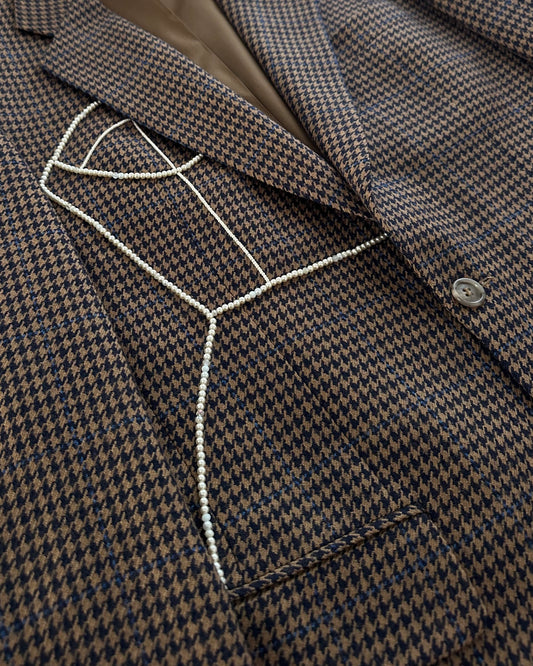 HOUNDSTOOTH WOOL BLAZER (FITS S-L)