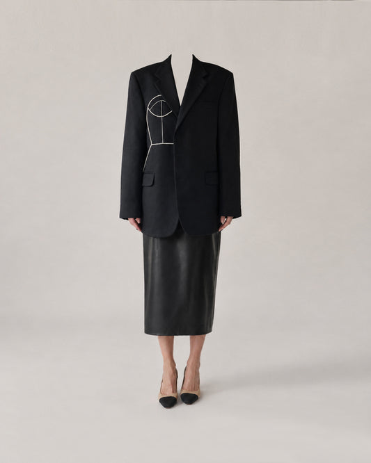 WOOL/CASHMERE BLAZER (FITS S-XL)