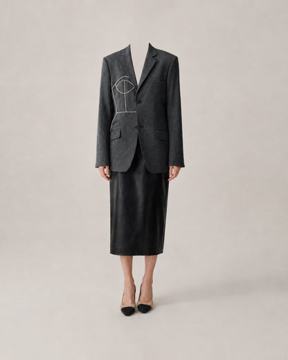 PURE WOOL BLAZER (FITS XS-S)