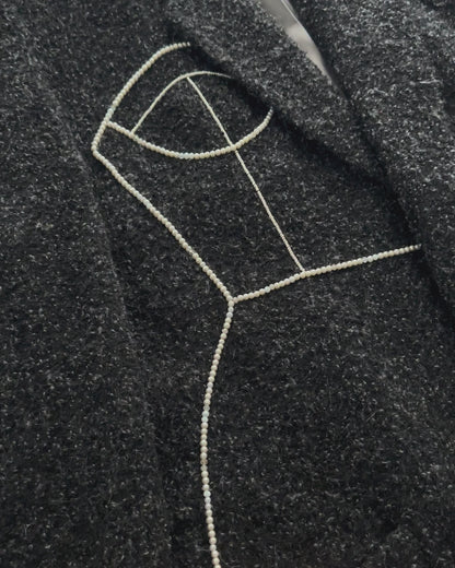 BOUCLÉ-LIKE BABY ALPACA BLAZER (FITS S-XL)