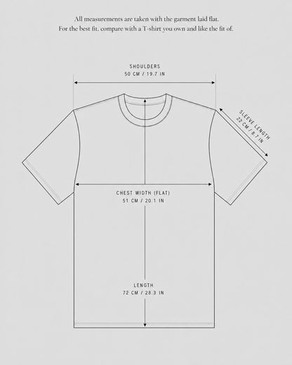 DEADSTOCK TEXTURED T-SHIRT "NECKLACE IN THE WIND" (FITS S-M)