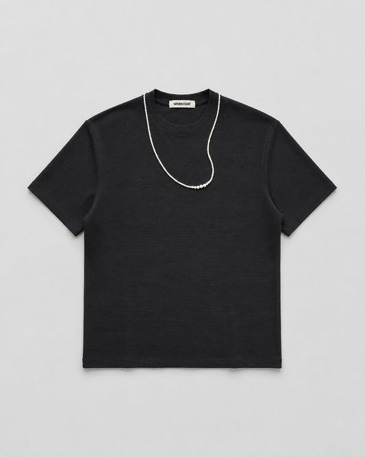 DEADSTOCK TEXTURED T-SHIRT "NECKLACE IN THE WIND" (FITS S-M)