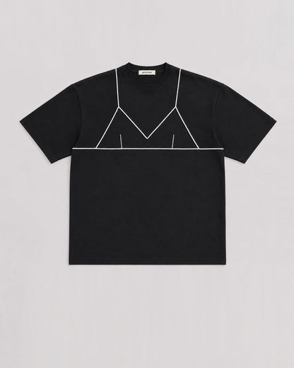 DEADSTOCK T-SHIRT WITH HAND-BEADED BRA (L-XL)