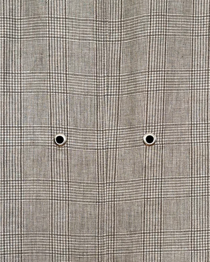 Upcycled two-way wear 100% linen blazer with metal hardware (Fits M-L)